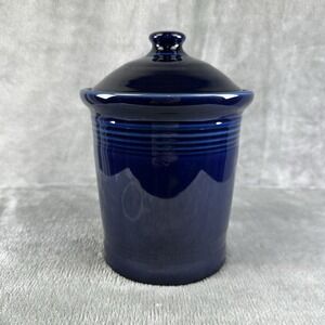 Fiesta Fiestaware Homer Laughlin Small Canister w/ Lid Crock Cobalt (retired)